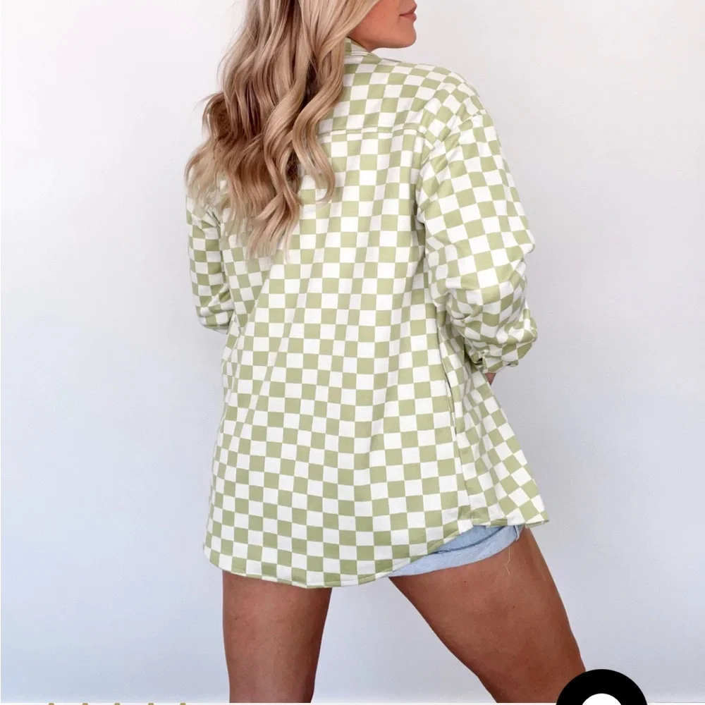 Checkered Shacket - Picture 5 of 6